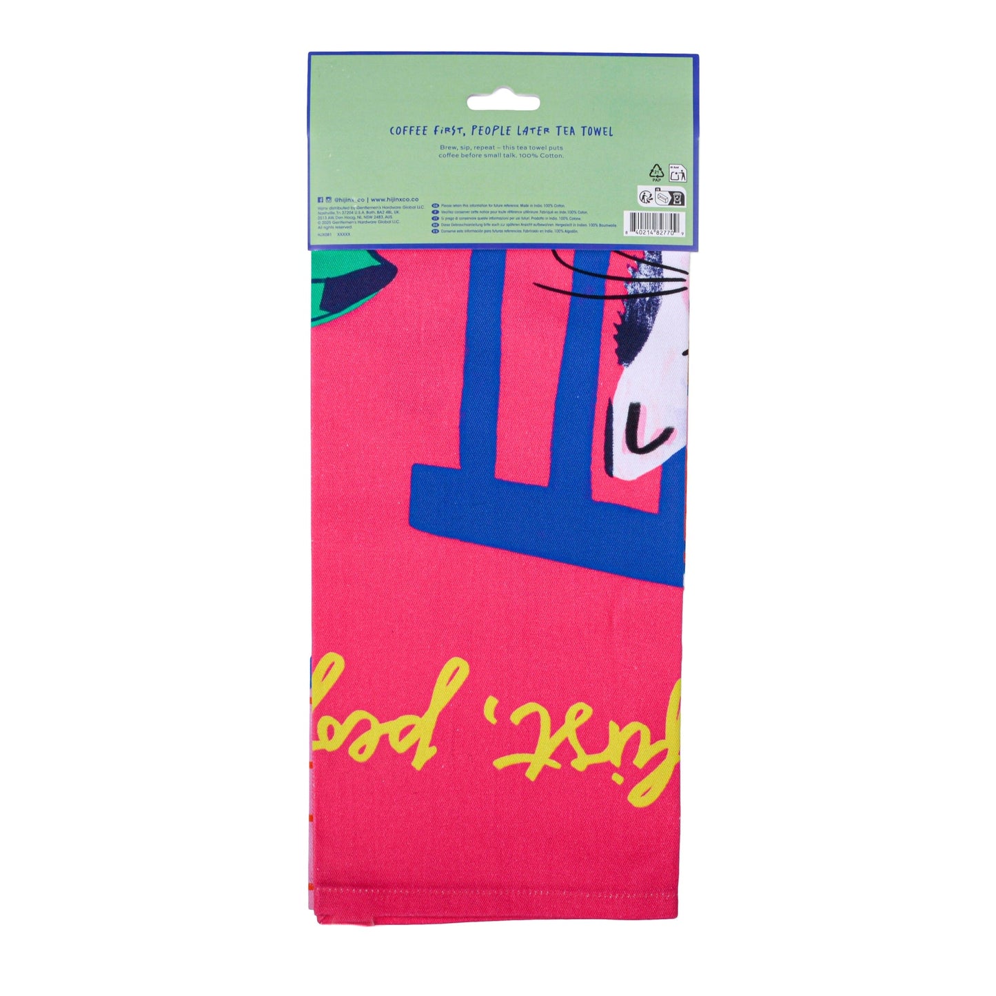 Hijinx Tea Towel - Coffee First People Later