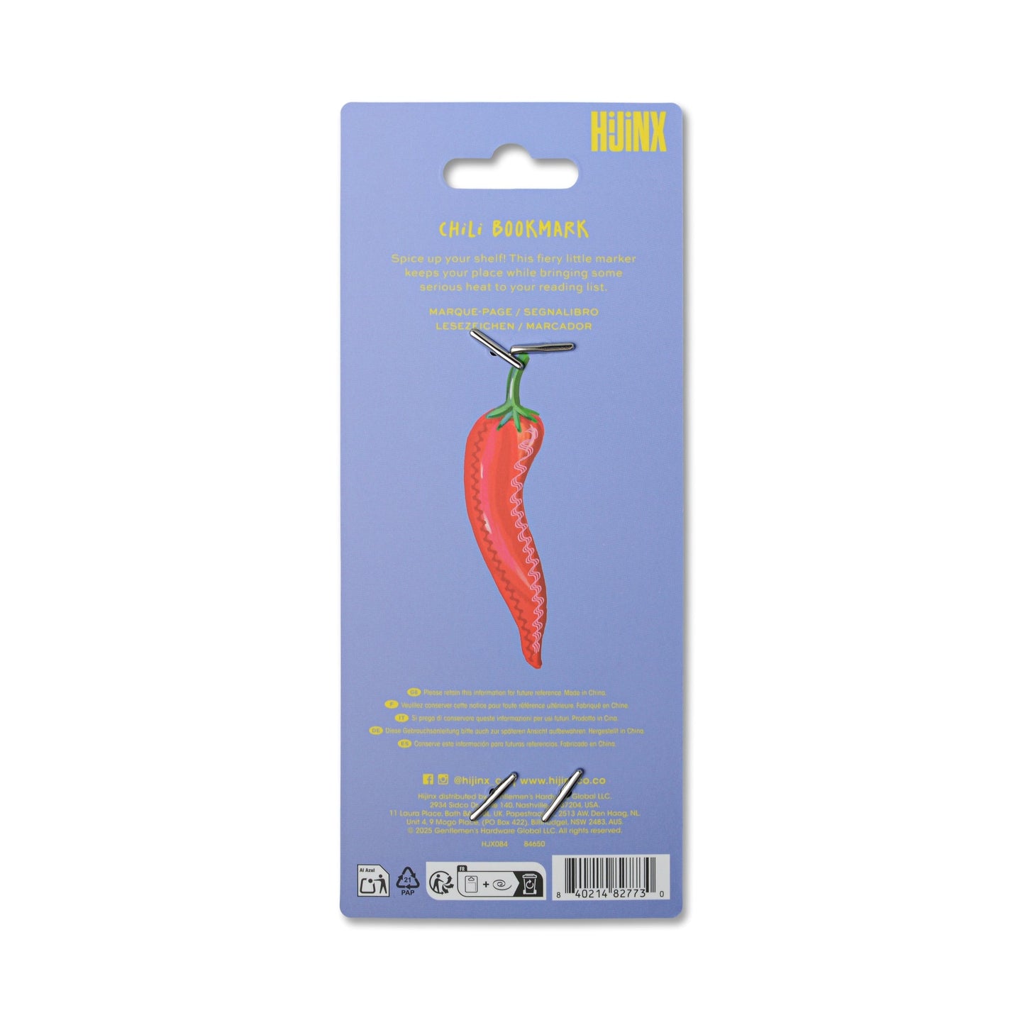 Hijinx Bookmark - Chili
