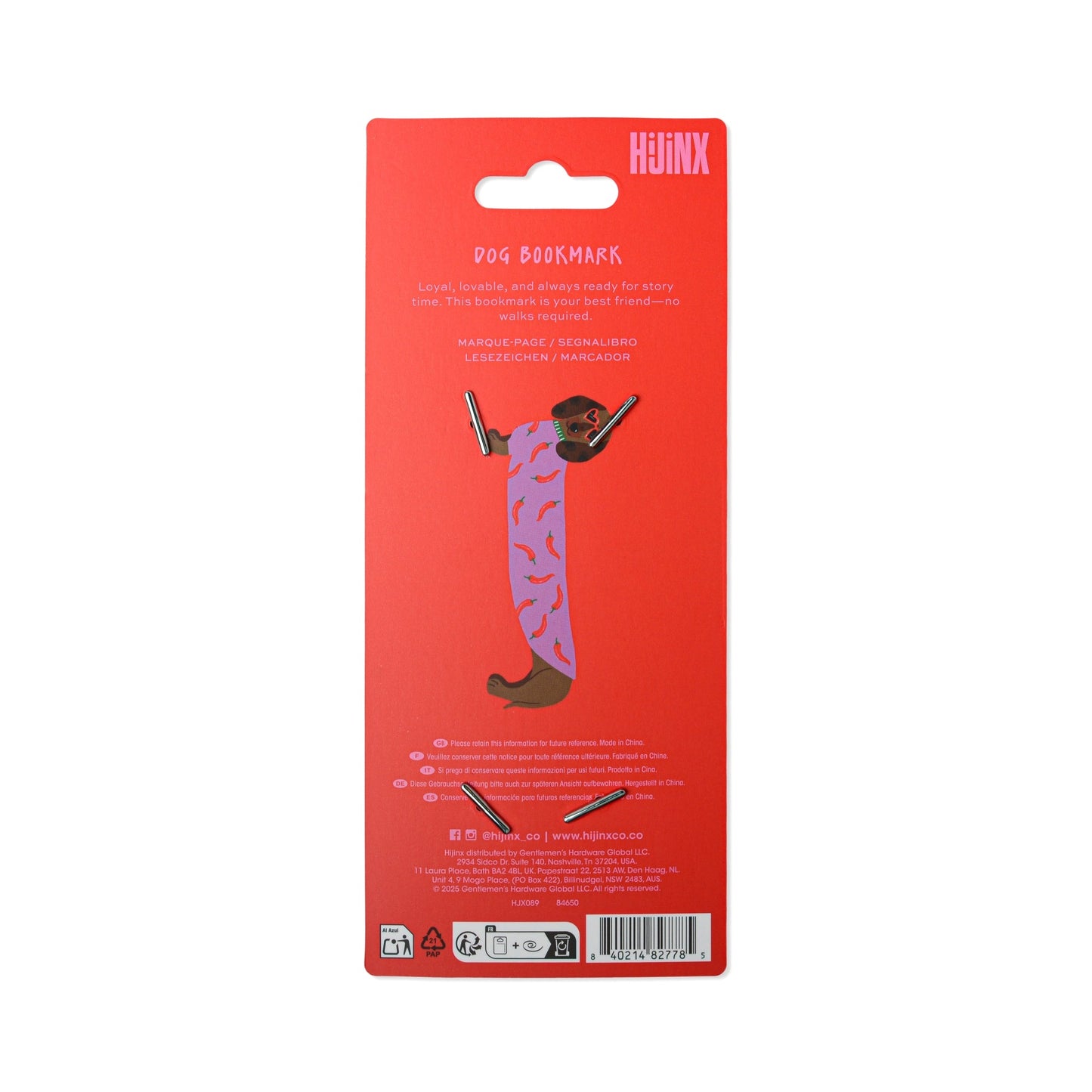 Hijinx Bookmark - Dog