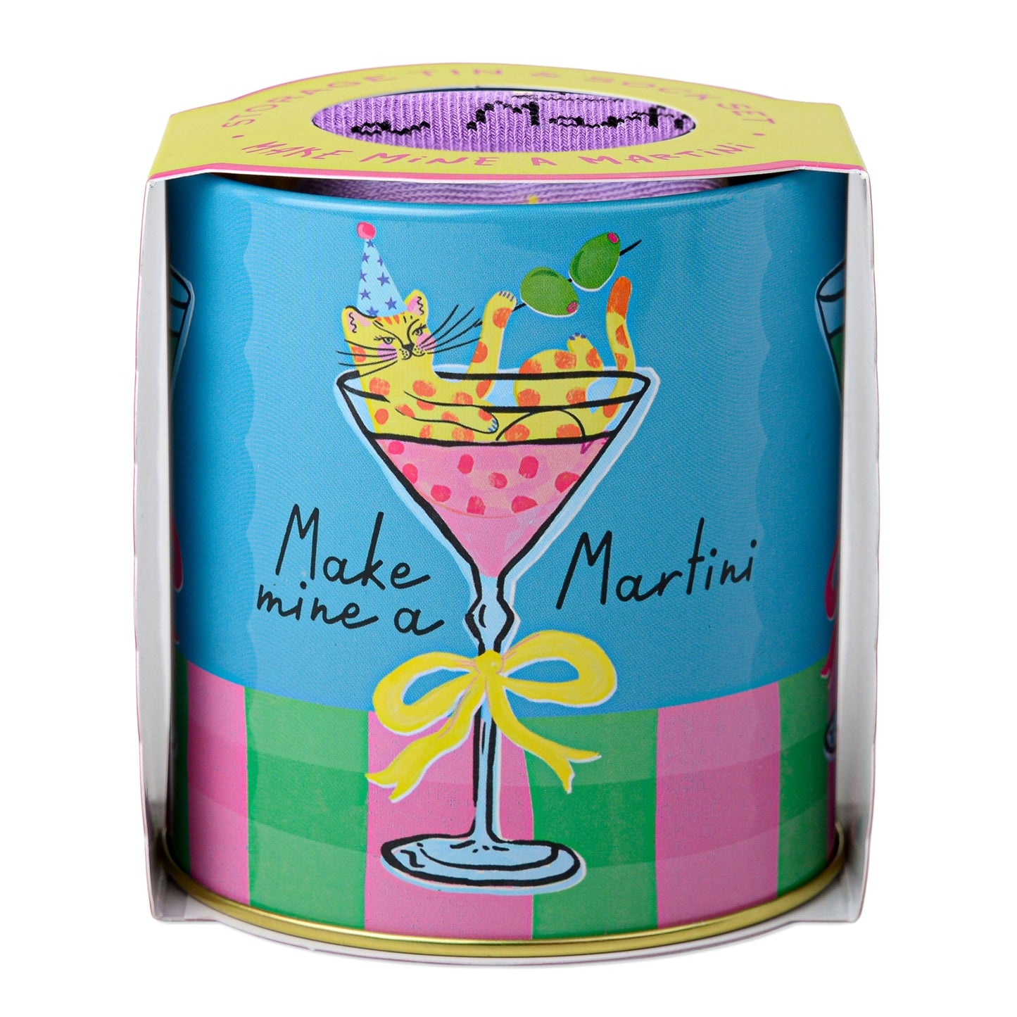 Hijinx Socks in a Tin - Make Mine a Martini