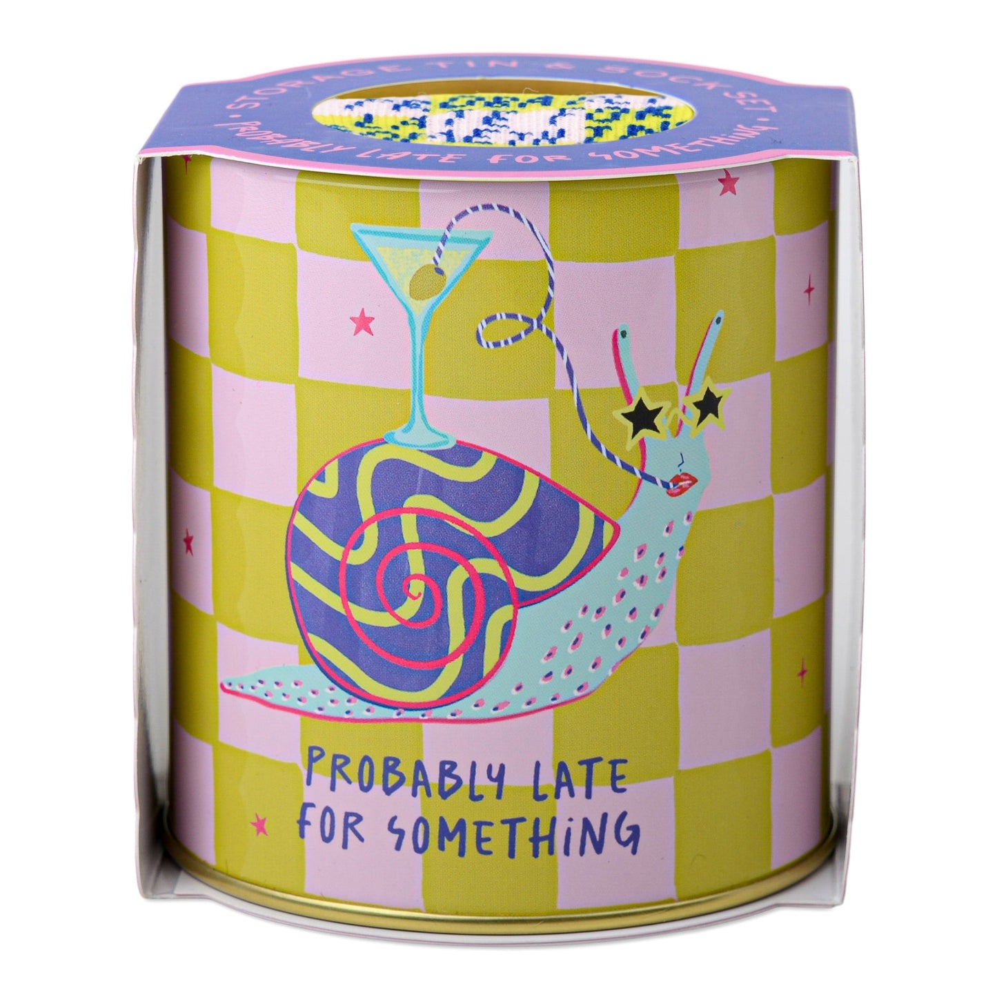 Hijinx Socks in a Tin - Probably Late for Something