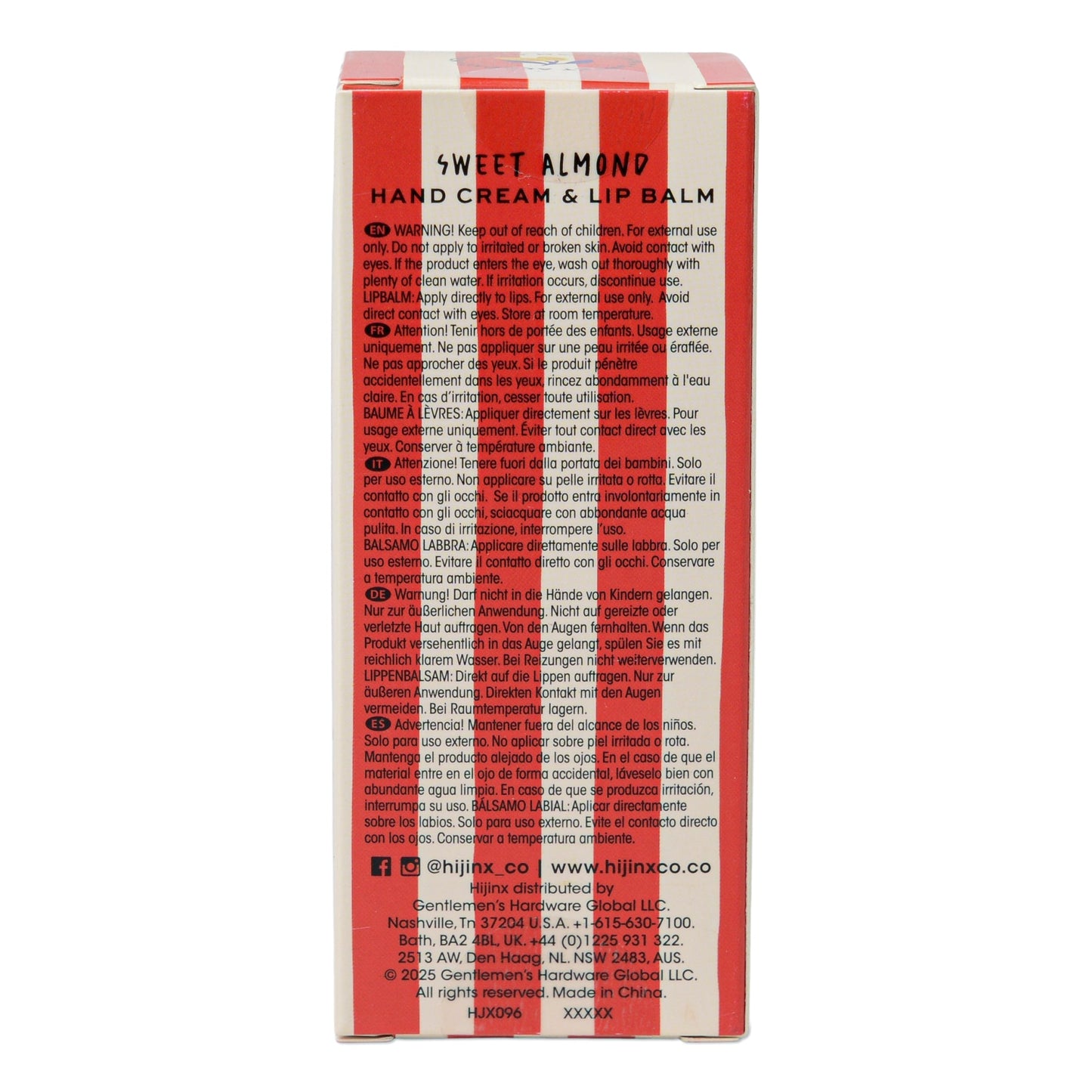 Hijinx Hand Cream & Lip Balm Set - Main Character Energy - Sweet Almond