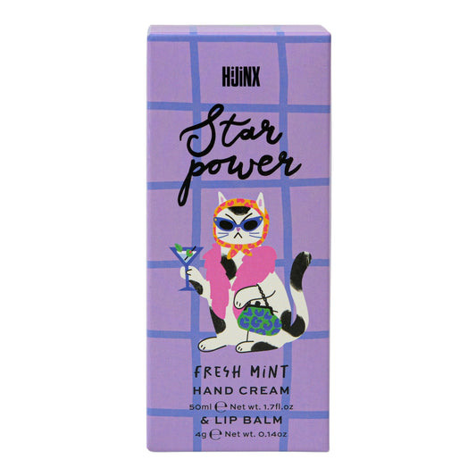 Hijinx Hand Cream & Lip Balm Set - Star Power - Mint