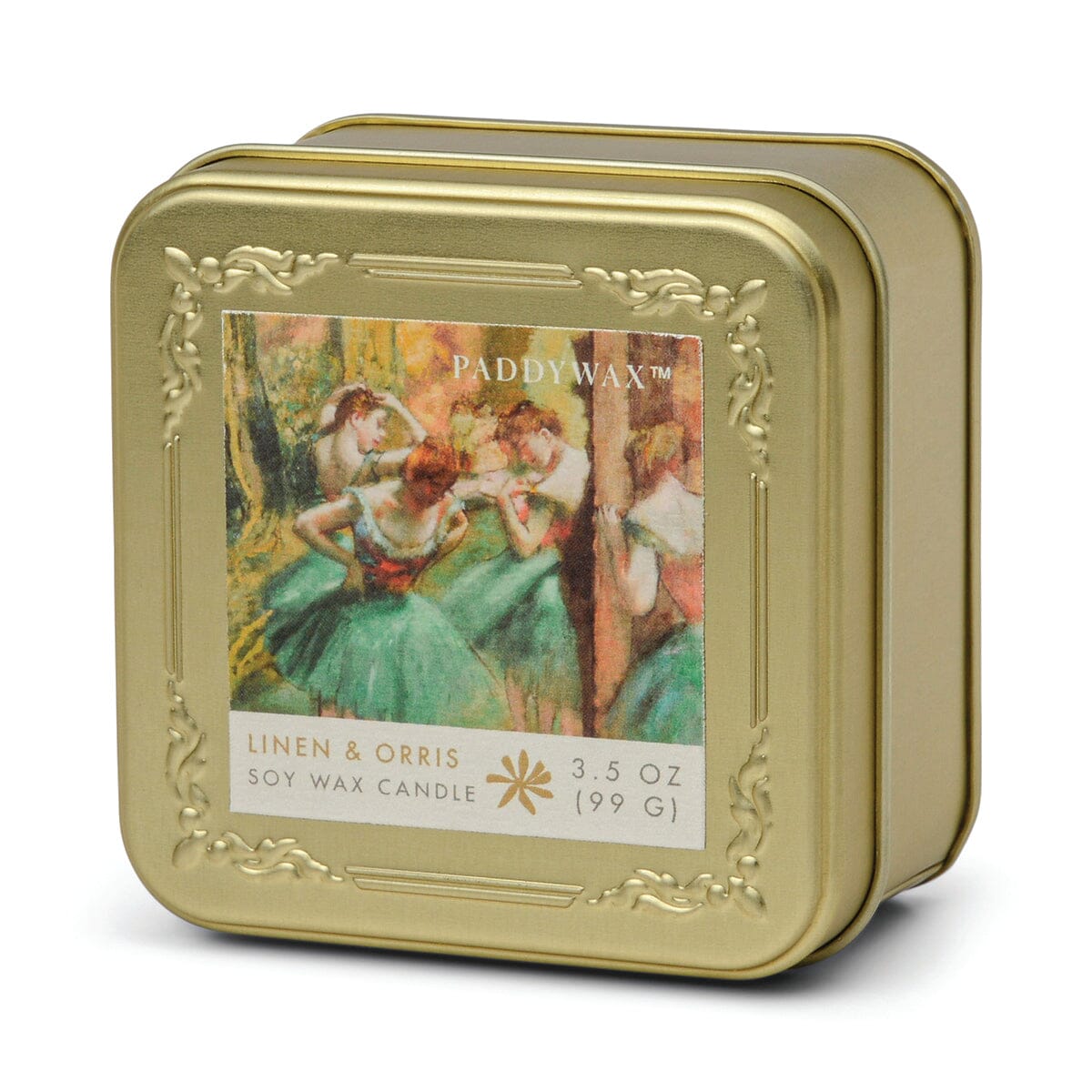 Impressionist 3.5oz/99g Tin Candle - Degas Dancers 'Pink & Green'