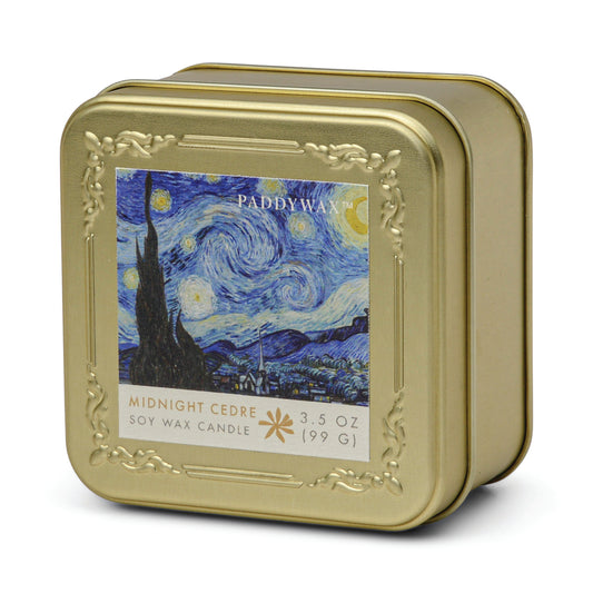 Impressionist 3.5 oz/99g Tin Candle - Van Gogh ' The Starry Night'