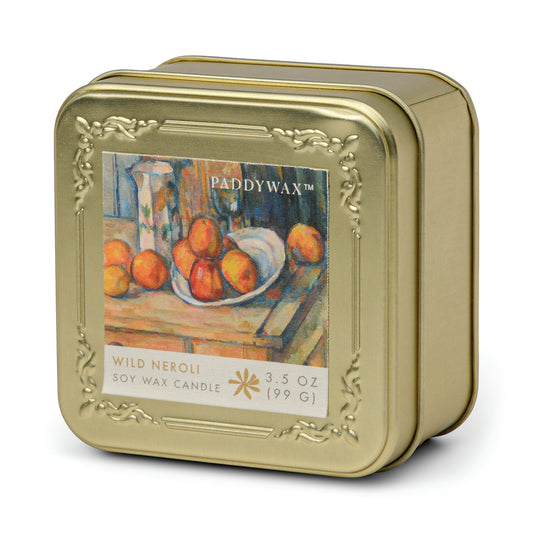 Impressionist 3.5oz/99g Tin Candle - Cezanne 'Still Life with Milk Jug & Fruit'