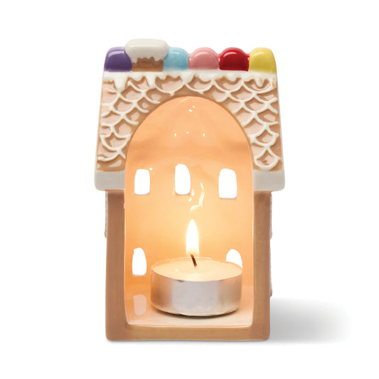 Paddywax No. 10 Gingerbread House Style Incense & Tea Light Holder (1 Tea Light & 20 Cones)