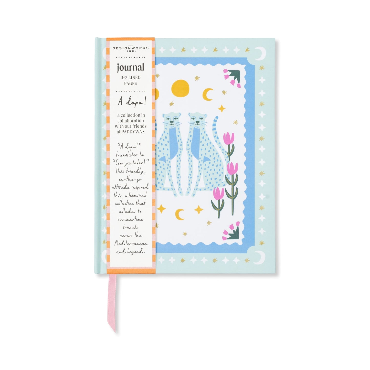 Designworks Ink A Dopo Journal - Blue Cheetahs