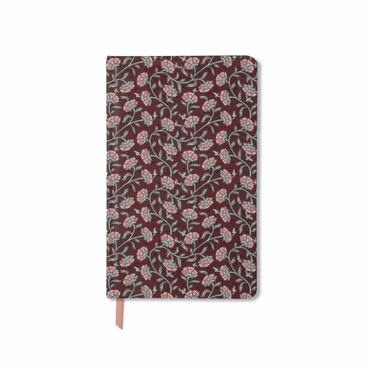 Soft Touch Journal - Burgundy Vintage Floral