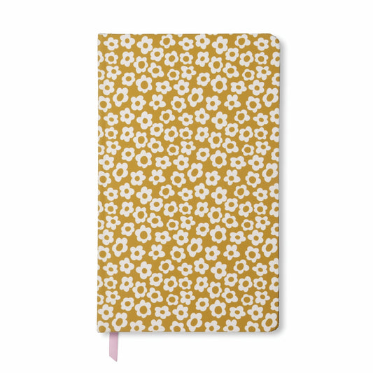 Soft Touch Journal - Ochre Groovy Floral