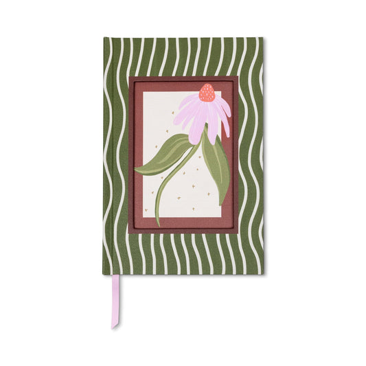 Designworks Ink Framed Floral Journal - Coneflower