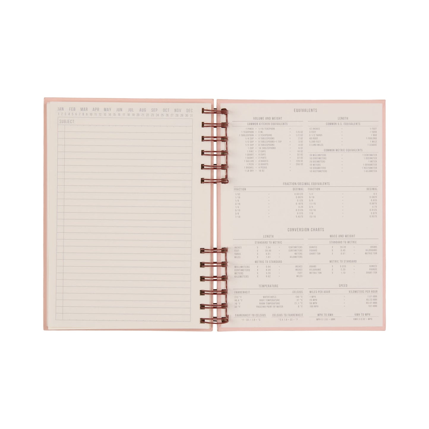 Standard Issue Planner Notebook No. 12 - Rosewood + Blush