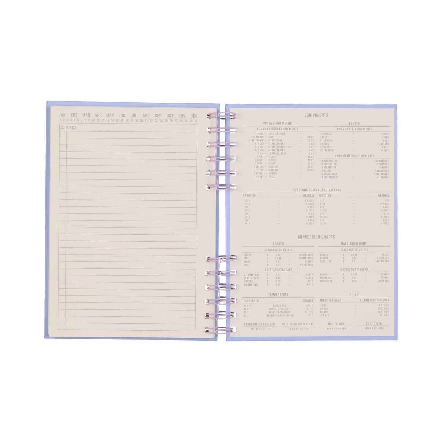 Standard Issue Planner Notebook No. 12 - Lavender + Periwinkle