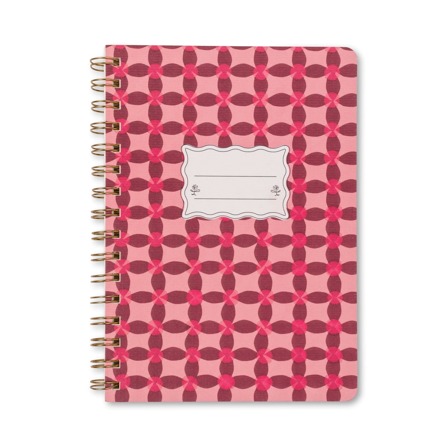 Tulip A5 Twin Wire Notebook - Pinwheel Pink