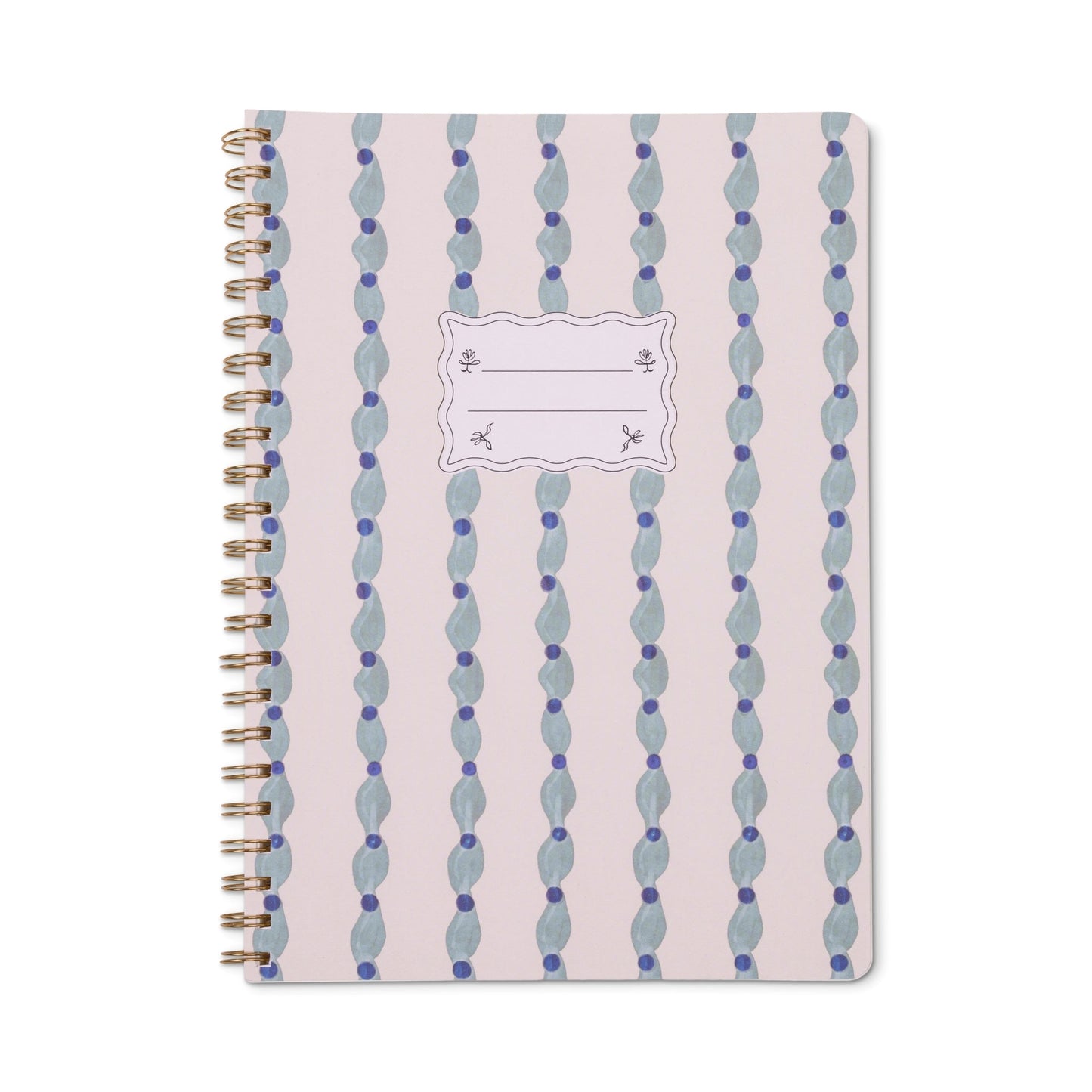 Tulip A4 Twin Wire Notebook - Wavy Blue