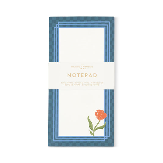 Designworks Ink Framed Floral List Pad - Poppy