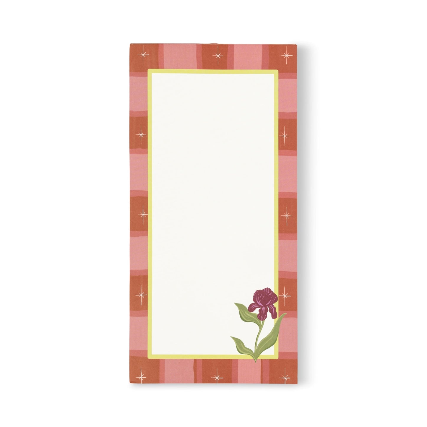 Designworks Ink Framed Floral List Pad - Iris