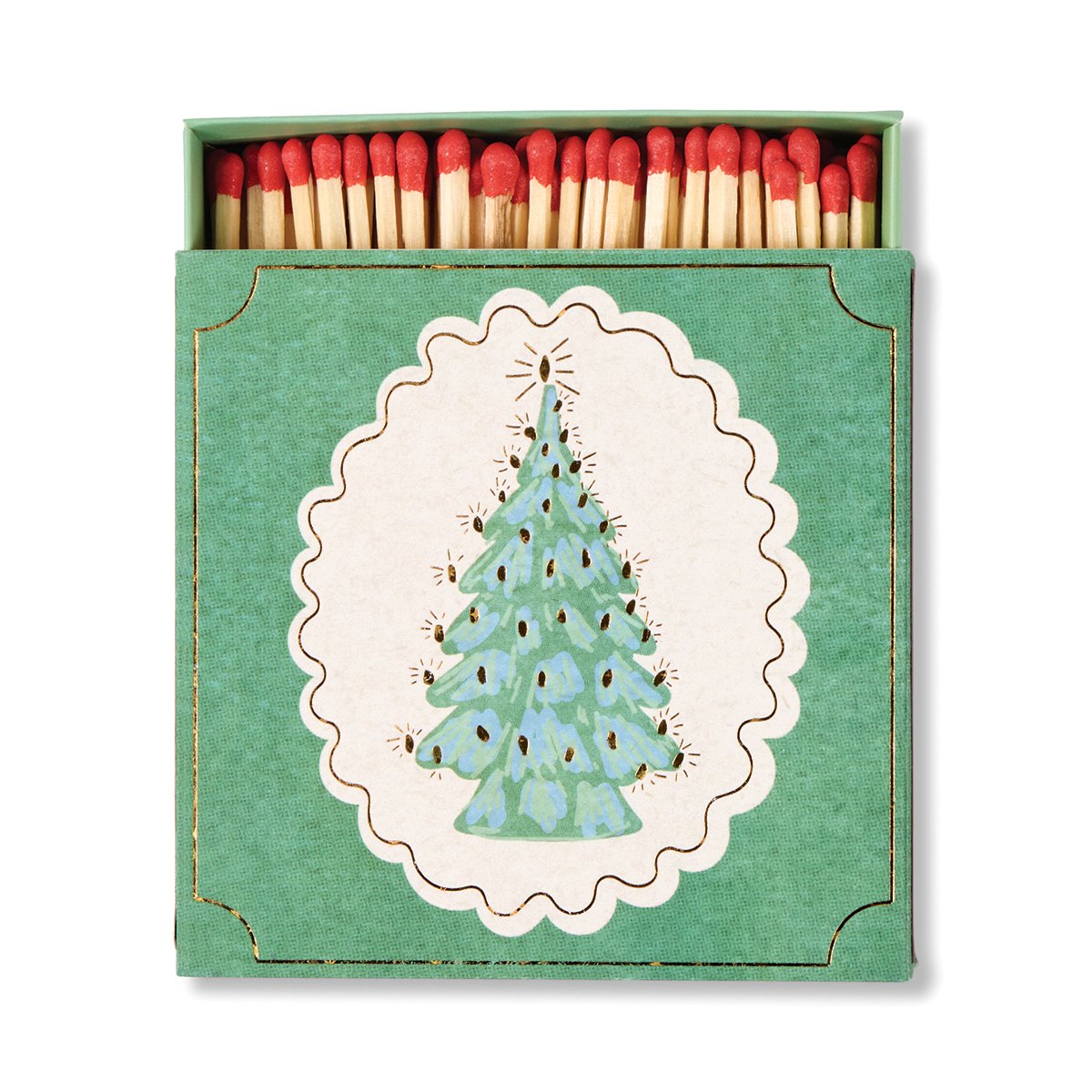 Paddywax Square Boxed Matches (125 pcs) - Christmas Tree