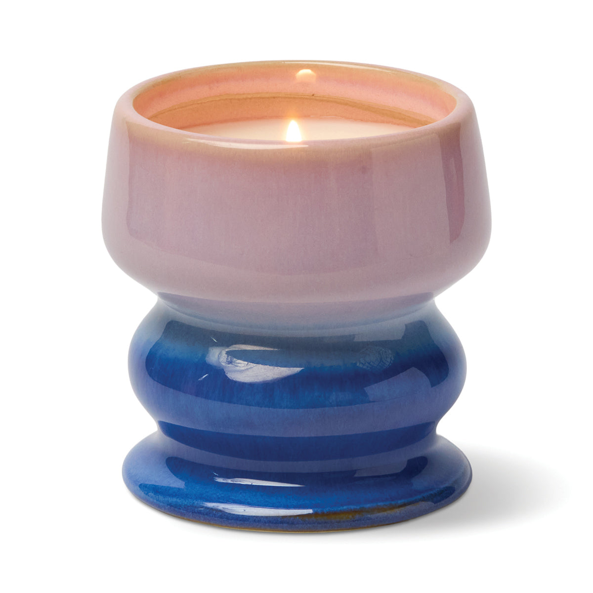 Paddywax Melt 8.5oz/240g Ombre Lilac/Blue Ceramic Candle - Teakwood & Jasmine