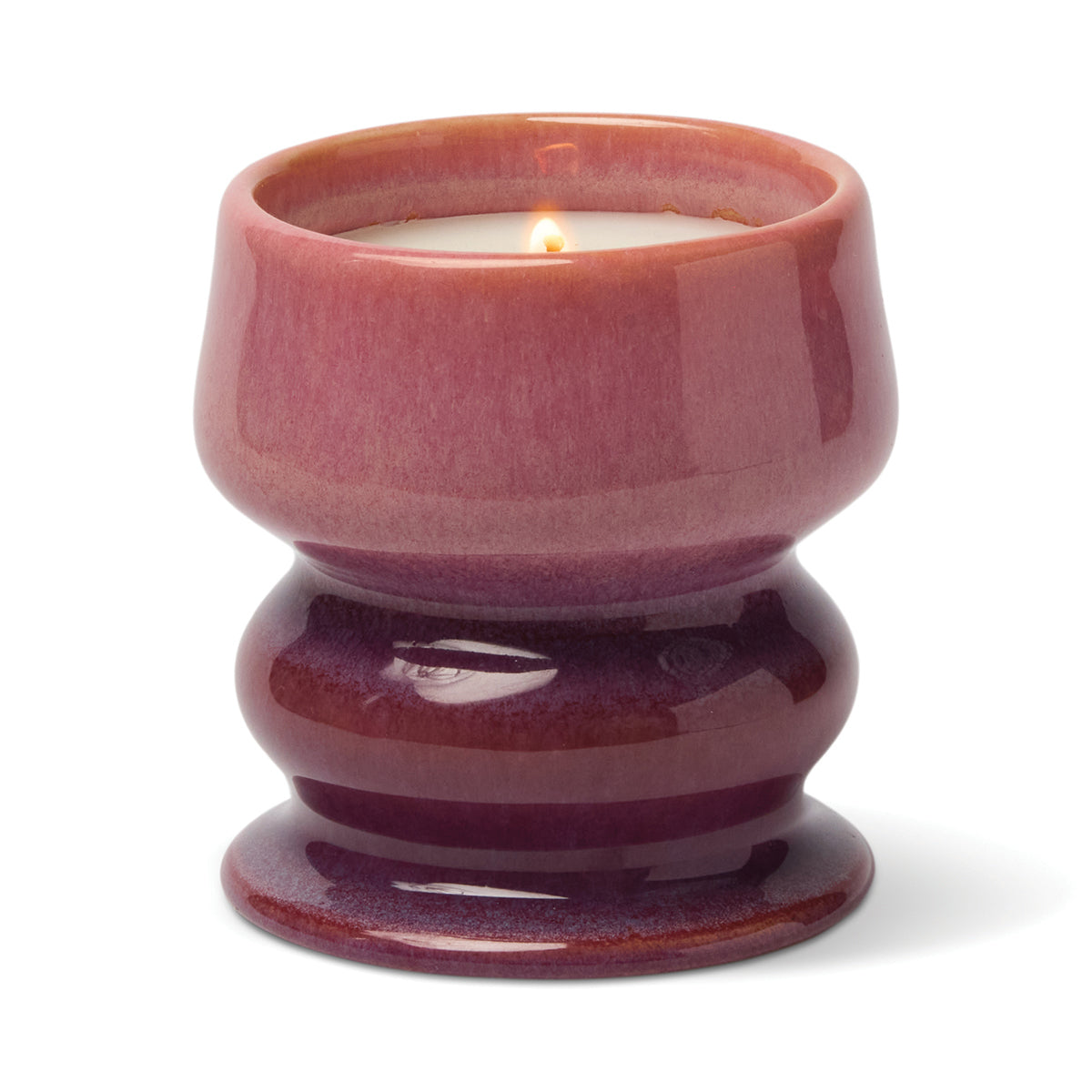 Paddywax Melt 8.5oz/240g Ombre Purple/Pink Ceramic Candle - Wild Fig & Cedar