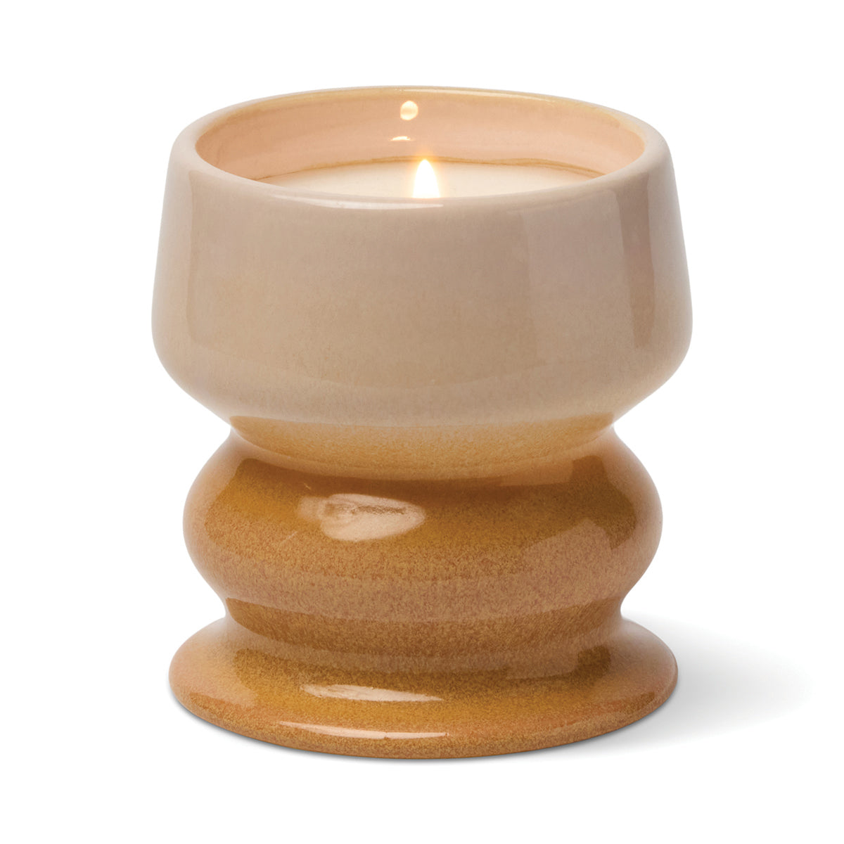 Paddywax Melt 8.5oz/240g Ombre Sand/Stone Ceramic Candle - Smoked Pistachio