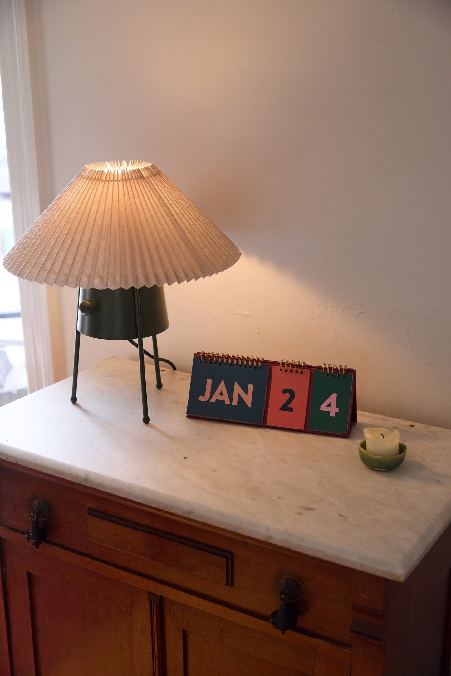 Designworks Ink Perpetual Desk Calendar - Colourblock