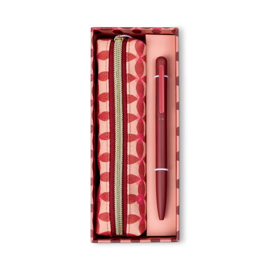 Designworks Ink Pen & Pouch Set - Pinwheel Pink