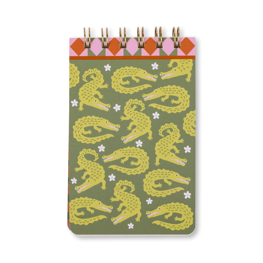 A Dopo Twin Wire Notepad - Crocodile