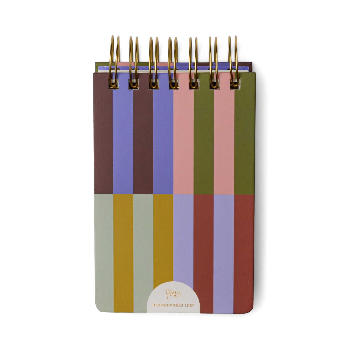 Twin Wire Chunky Notepad - Bold Stripes