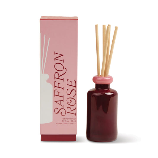 Stack 3.2fl oz./94ml Glass Diffuser Red and Pink - Saffron Rose