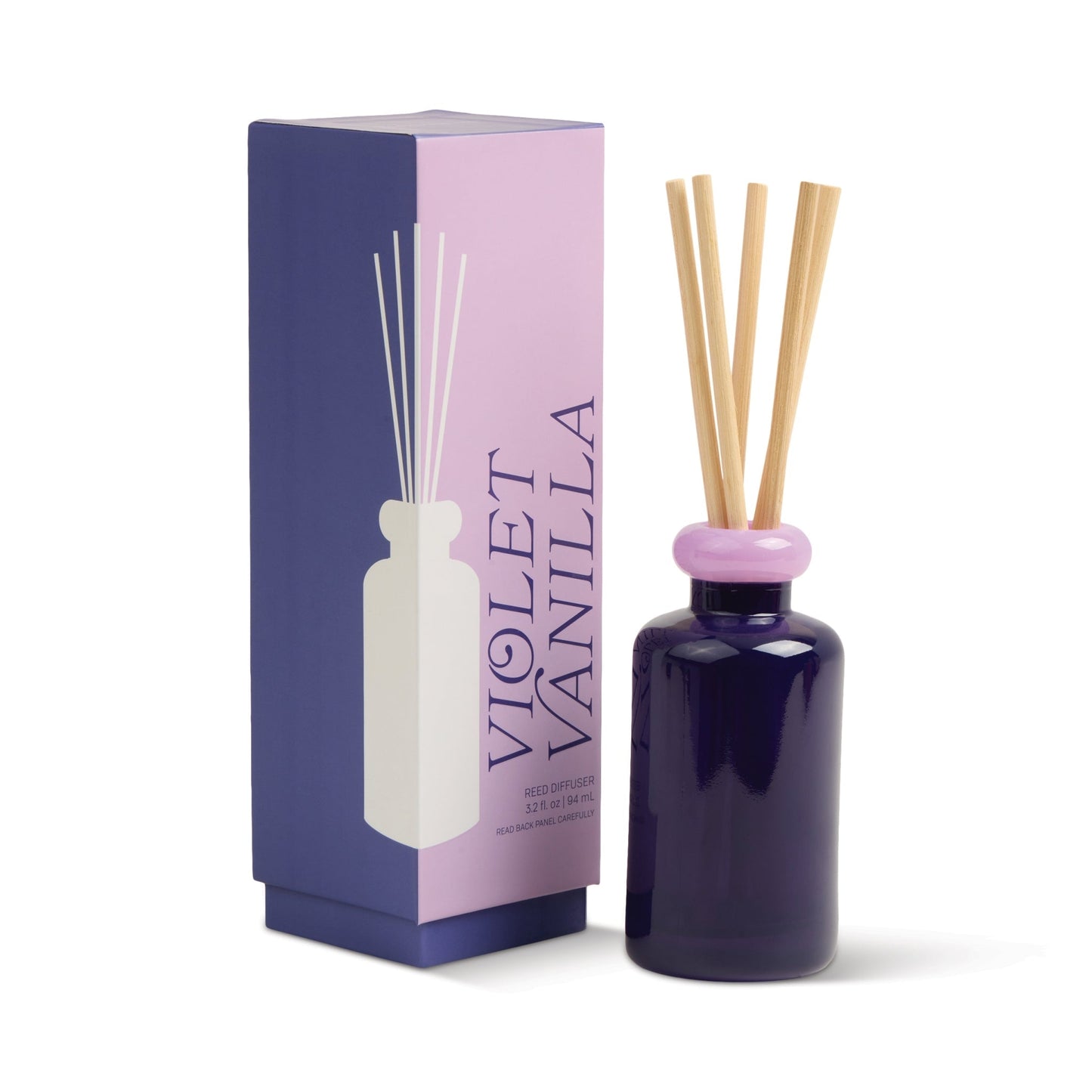 Stack 3.2fl oz./94ml Glass Diffuser Purple and Lavender - Violet Vanilla