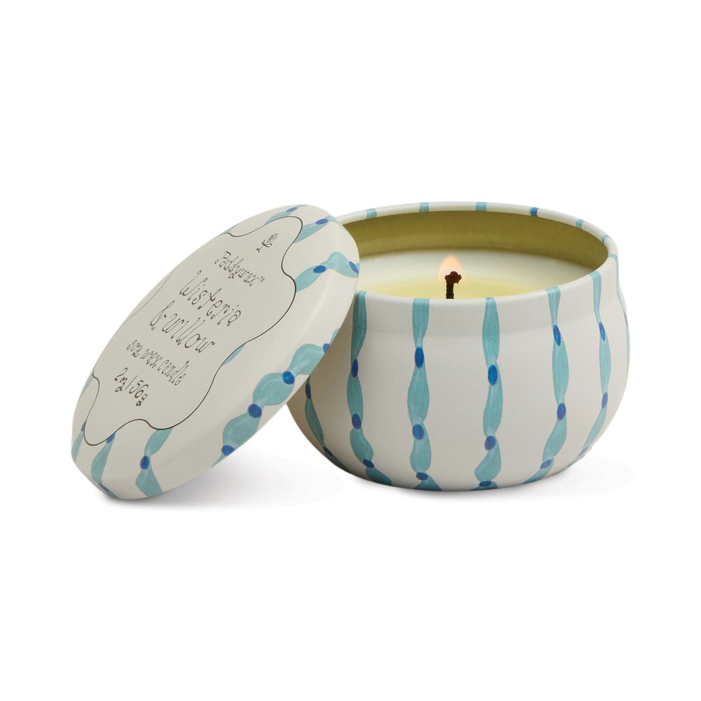 Tulip 2oz/56g Printed Tin Candle - Wisteria & Willow