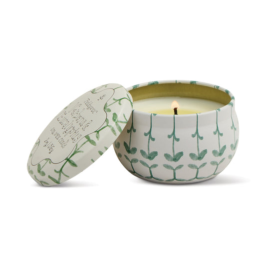 Tulip 2oz/56g Printed Tin Candle - Verbena & Lemongrass