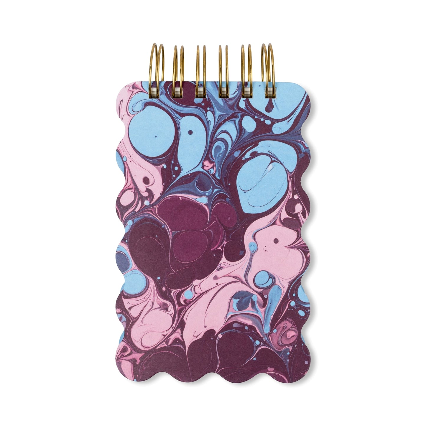 Designworks Ink Marble Wavy Notepad - Burgundy Sky