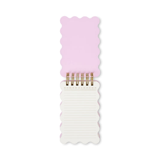 Designworks Ink Marble Wavy Notepad - Cherry Peach