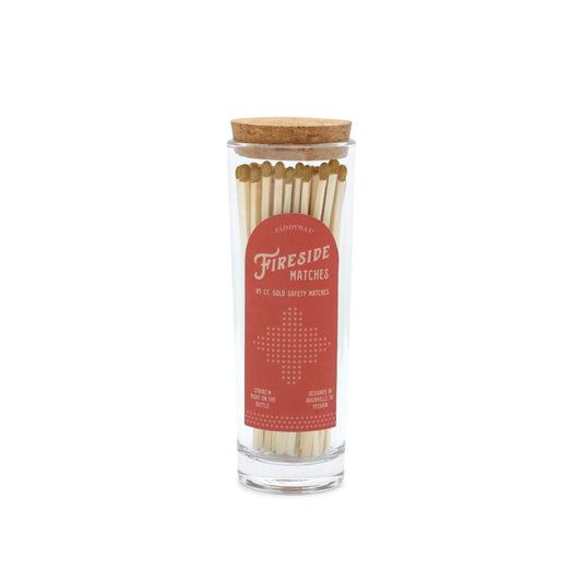 Fireside Tall Safety Matches - Red/Gold Tip