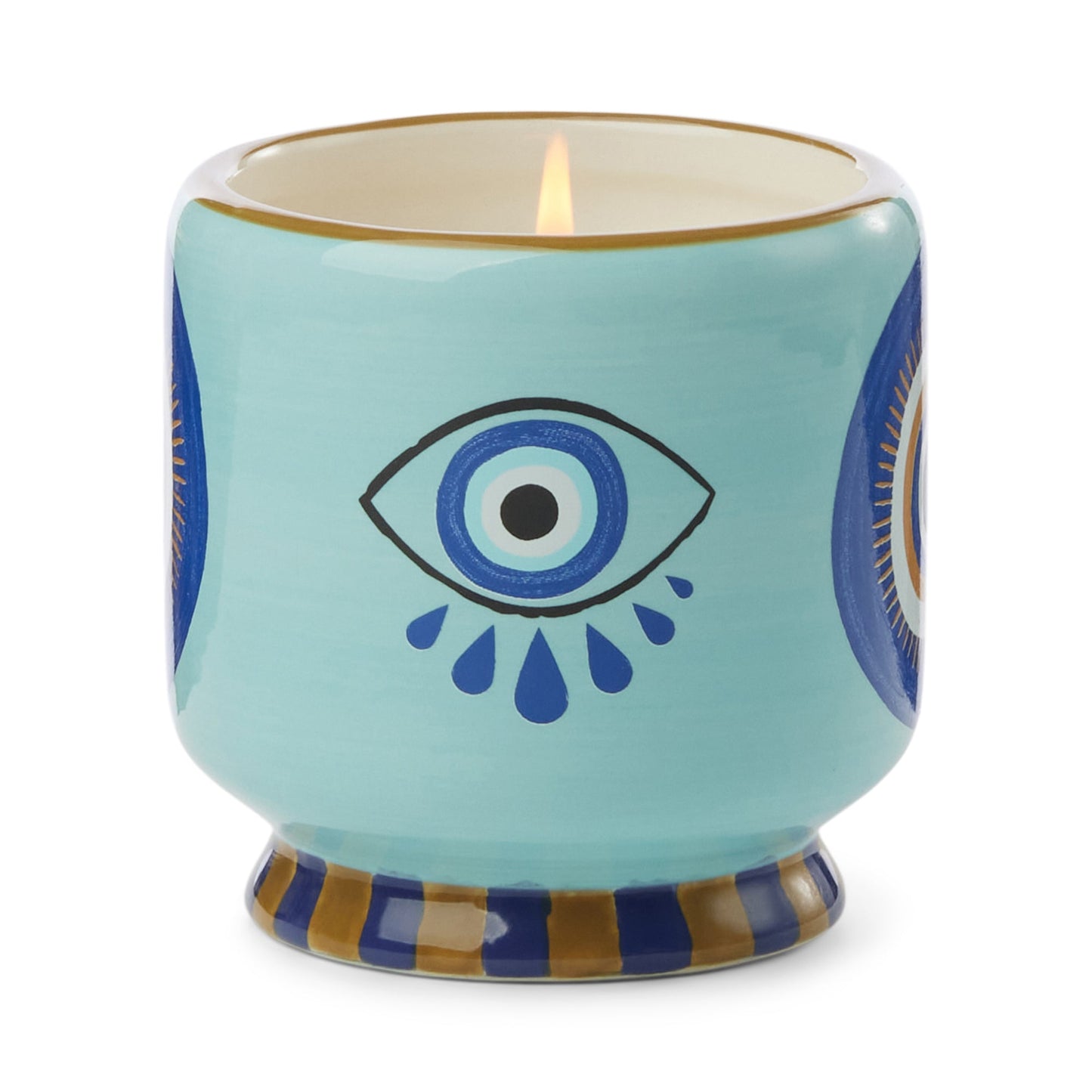 Adopo 8 oz./226g Eye Ceramic Candle - Incense & Smoke