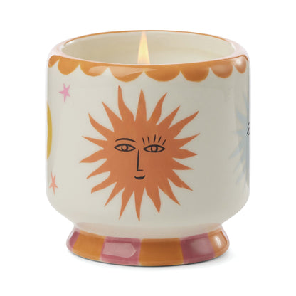 Adopo 8 oz./226g Sun Ceramic W/ Warning Label & Dustcover - Orange Blossom