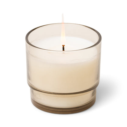 Al Fresco 7 oz. Taupe Juice Glass Candle Cotton & Teak