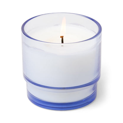 AL FRESCO 7 OZ. BLUE JUICE GLASS CANDLE ROSEMARY SEA SALT