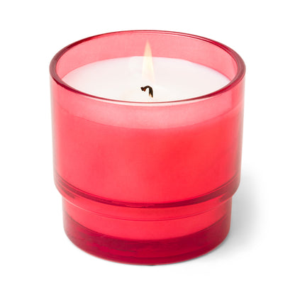 AL FRESCO 7 OZ. RED JUICE GLASS CANDLE ROSEWOOD VANILLA