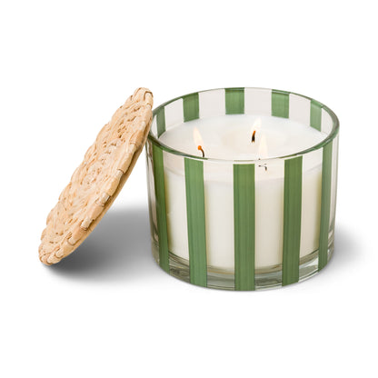 Al Fresco 12oz Green Glass Candle Lime Haze