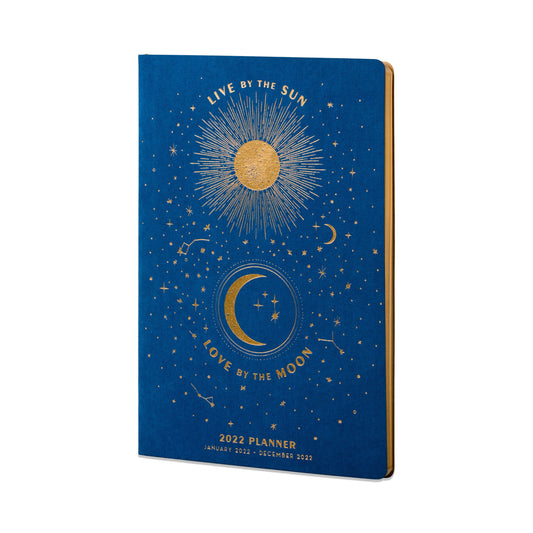 Live By The Sun, Love By The Moon 2022 Cloth Bound Planner