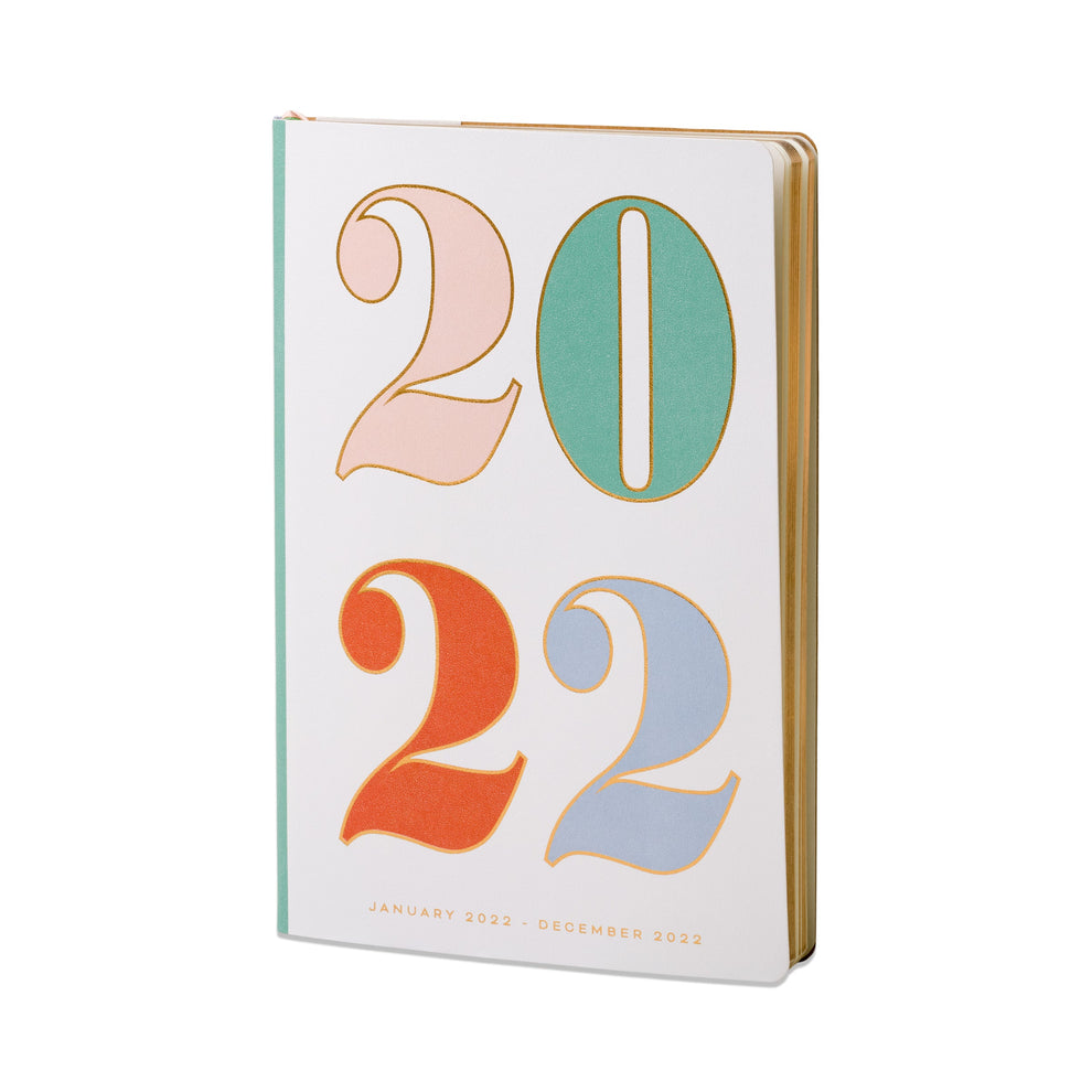 Colourful Year 2022 Vegan Grain Leather Planner – Designworks Collective UK