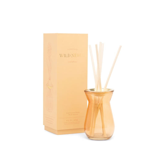 Flora Bulb Orange Glass Diffuser Wild Neroli