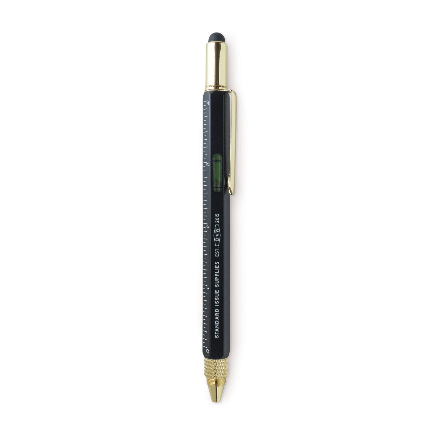 Black 6-in-1 Multi-Tool Pen