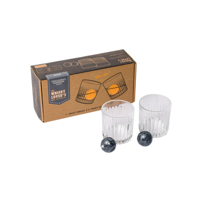 Cocktail Tumbler & Whisky Stones Set