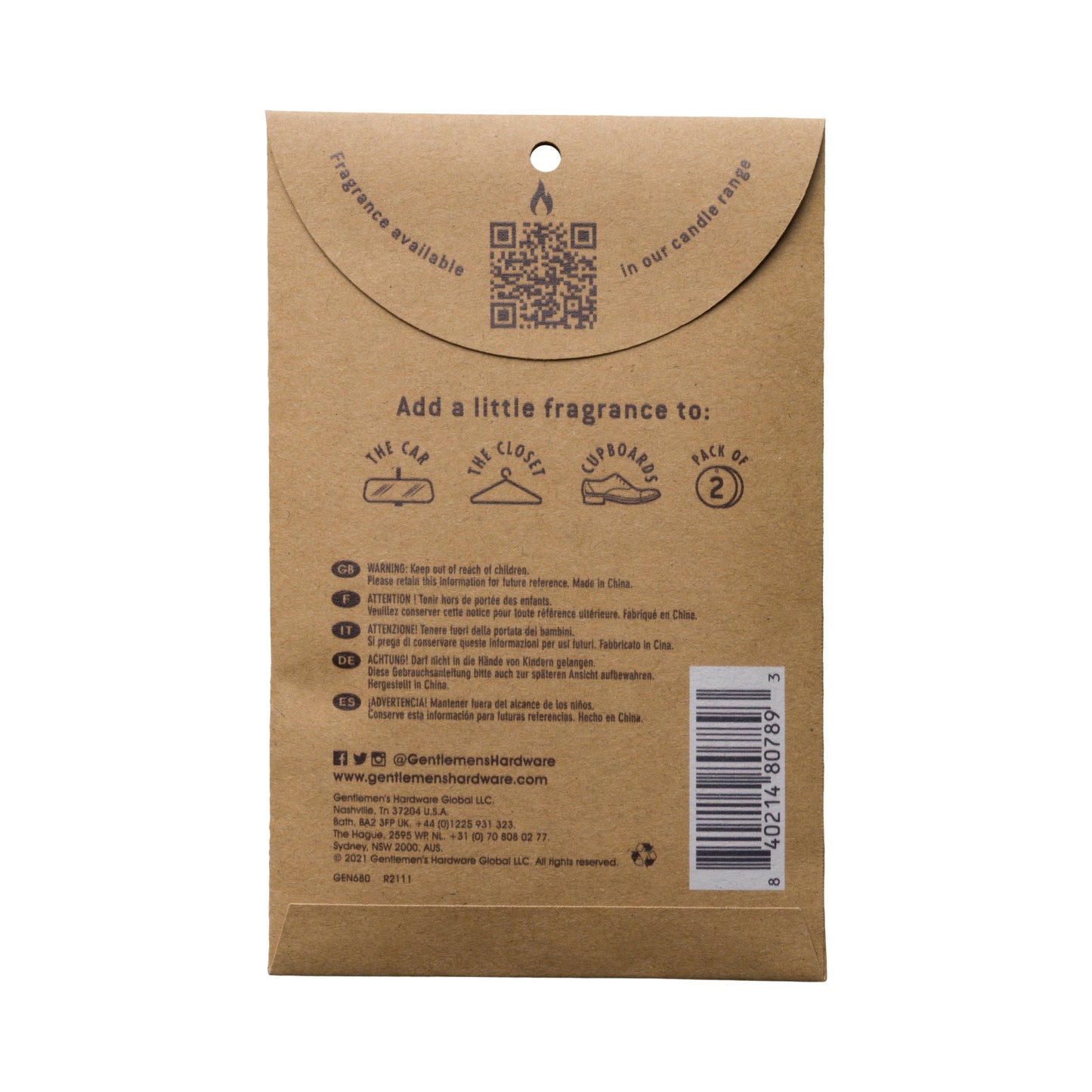 Air Freshener – Compass (Leather & Vanilla)