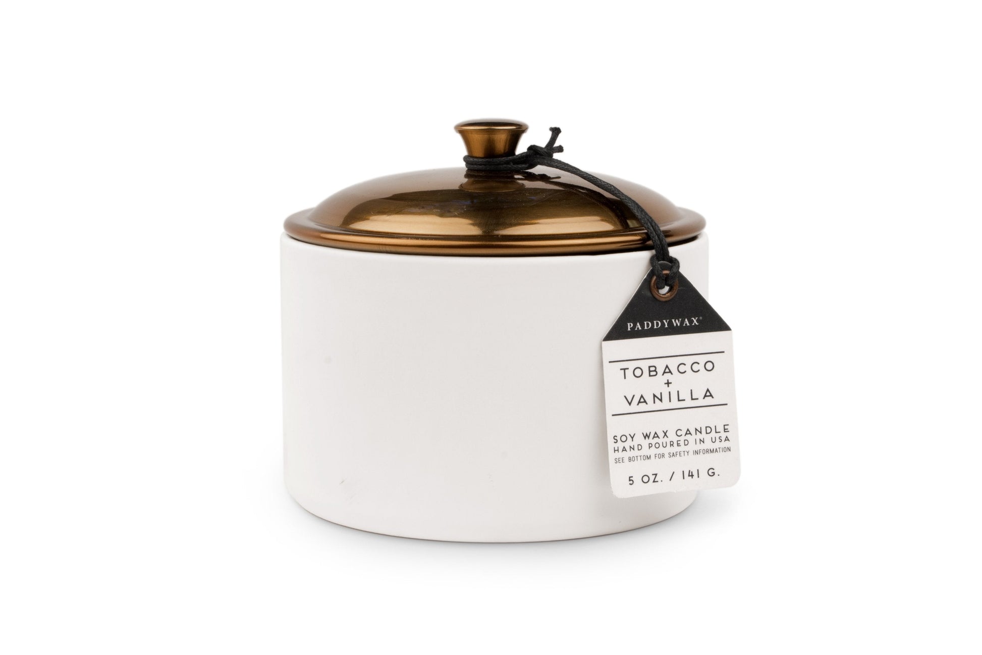 paddywax vanilla tobacco free of formaldehyde Hygge Ceramic Candle - White
