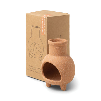 Chimenea Ceramic Incense Cone Holder - Palo Santo & Sage